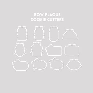 Bow Plaque Cookie Cutters