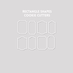 Rectangle Shapes Cookie Cutters