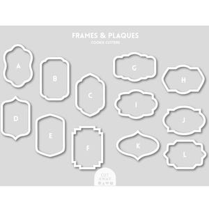 Frame and Plaque Cookie Cutters