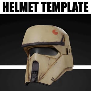 Plantilla de espuma EVA para casco de soldado costero de Star Wars