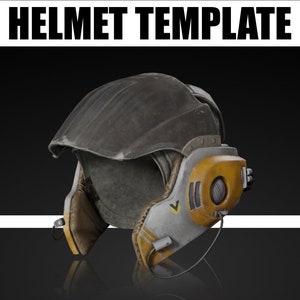 Star Wars A Wing Pilot Helmet EVA Foam Template