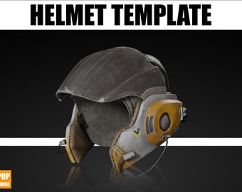 Star Wars A Wing Pilot Helm EVA Foam Template