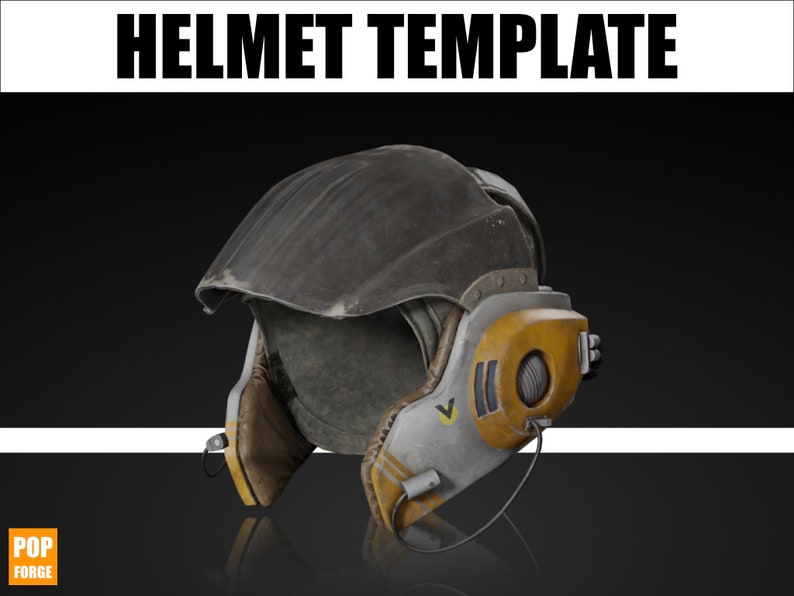 Star Wars A Wing Pilot Helmet EVA Foam Template Etsy