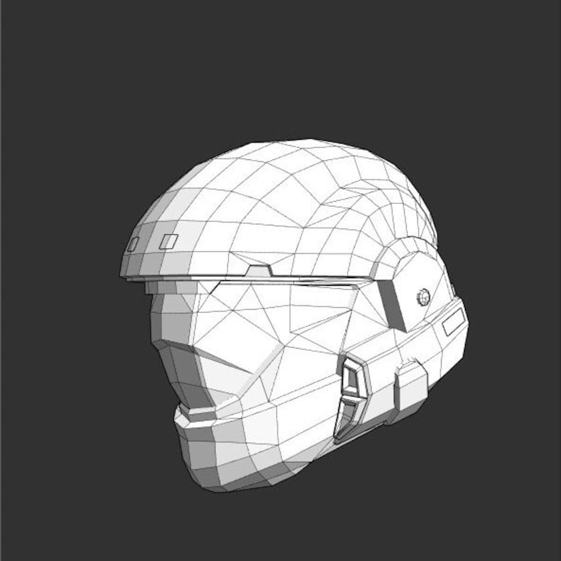 Halo ODST Helmet EVA Foam Template Etsy