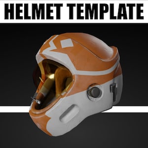 Star Wars Y Wing Pilot Helmet EVA Foam Template