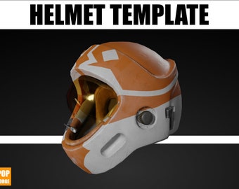 Star Wars Y Wing Pilot Helm EVA Foam Template