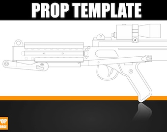 EVA Foam Blueprint Star Wars E-11 Blaster für Cosplay PDF