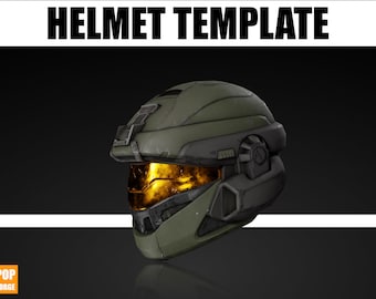 Halo Militär Polizei Helm EVA Foam Template