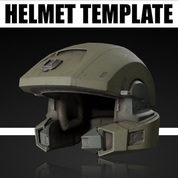 Halo 3 Marine Helmet EVA Foam Template
