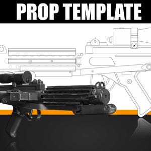 Star Wars E-11 Blaster Blueprint for Cosplay PDF