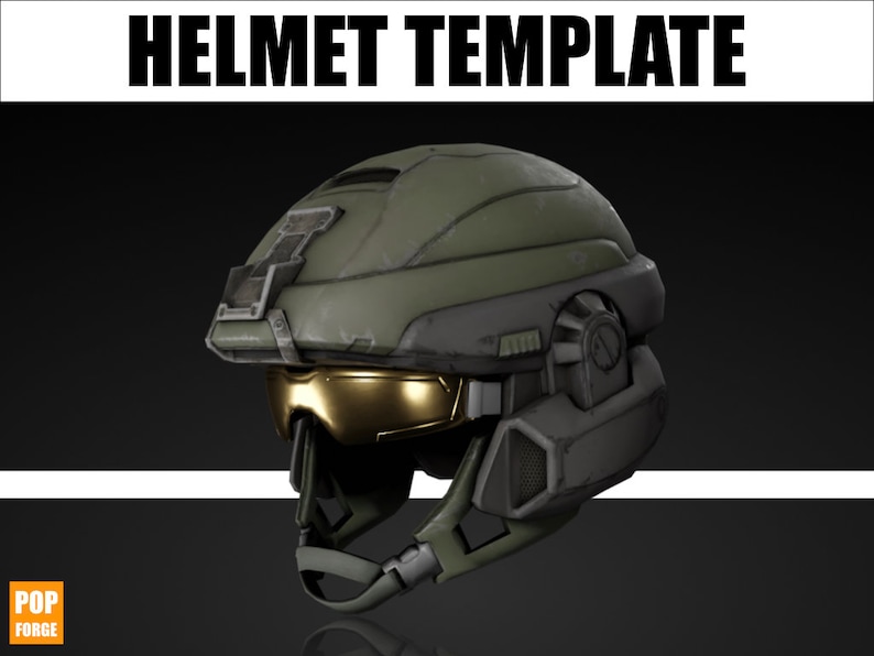 Halo Marine Helmet EVA Foam Template Etsy