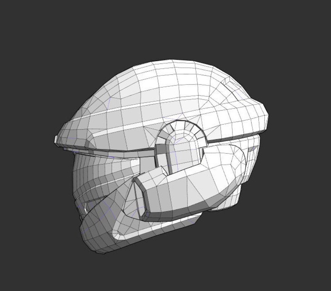 Halo Military Police Helmet EVA Foam Template - Etsy Canada