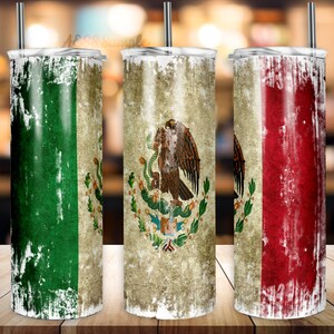 Mexico Tumbler Design, Novelty Design, Tumbler Wrap, 20oz Tumbler Design, Sublimation Design, Tumbler Image, Flag Tumbler Design