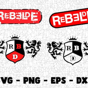 Rebelde Svg, pliki do cięcia, projekt restauracji typu fast food, Cricut, Silhouette Cameo, pliki do rękodzieła. RBD Merch 2023