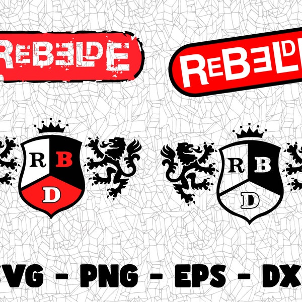 Rebelde Svg, Cut Files, Fast Food Restaurant Design, Cricut, Silhouette Cameo, Craft Files. RBD Merch 2023