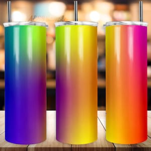 Rainbow Tumbler PNG / Wrap / 20oz Tumbler / Colorful Rainbow