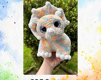 Stompy The Triceratops PDF Crochet Pattern | Us terms | English