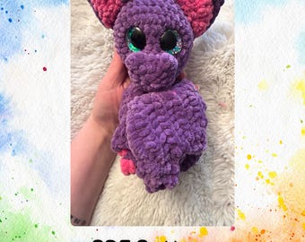 Patrón de crochet en PDF para el muñeco de peluche Flapjack The Bat / Términos de EE. UU. / Inglés