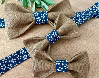 Linen bow tie &quot;Le Champêtre collection&quot;