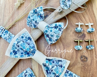Liberty flower bow tie - Garrigue
