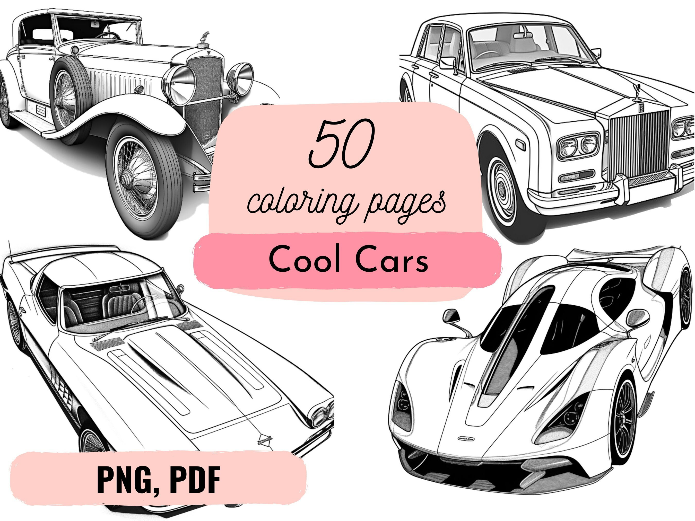 Cars Coloring Book Ages 4-8: Beautiful Cars & Vehicles Coloring Book Ages 4-8 & 8-12 Kids and Toddlers Preschoolers Boys & Girls (Super Coloring Book) [Book]