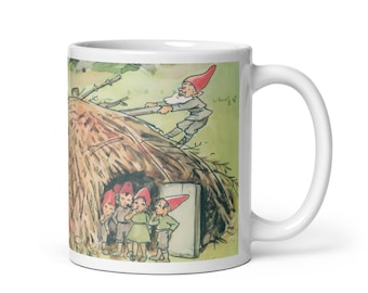 Emily and Daisy Mug I Elsa Beskow Mugs I Vintage Mug I Special Mug I Summer Mug I Elves Mug