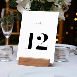 Table Numbers Template - Modern Collection - Editable, Printable - Chic Event