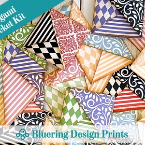 Origami Junk Journal Pocket Kit, Junk Journal Kit, Junk Journal Digital ...