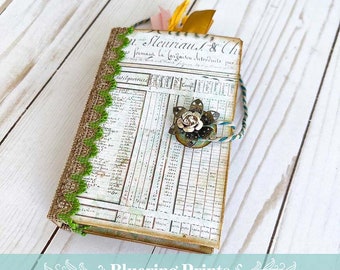 Big Kit for a Little Junk Journal, 40 Page Craft Kit, Printable, Scrapbook, Digital Download