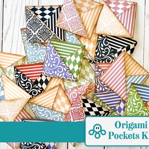 Origami Junk Journal Pocket Kit, Junk Journal Kit, Junk Journal Digital ...