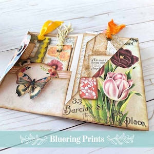 Muttertagskarte (Margaret), Junk Journal Kit, Junk Journal, Junk Journal Digital, Digital Download, Muttertagsgeschenk, Taschen