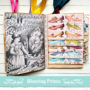 Bonnie Fashion, Vintage Fashion Junk Journal Kit, Junk Journal Printable, Scrapbooking Zubehör, Ephemera, Scrapbook, Art Journal