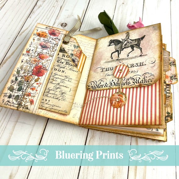 Bonnie Folio Kit, Junk Journal Kit, Junk Journal Printable