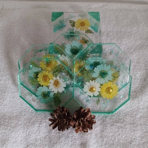 Coasters Personalized-Handmade Coasters-Resin Coasters-Housewarming Gift Coasters-Flower Coaster Small Gift For Home