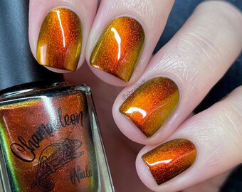 Solar Wind - pourri/orange/or/grüner Multichrom Nagellack