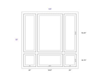 This project was prepared in special dimensions for your wall.