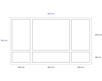 This project was prepared in special dimensions for your wall.