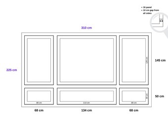 This project was prepared in special dimensions for your wall.