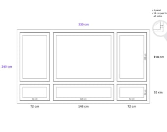 This project was prepared in special dimensions for your wall.