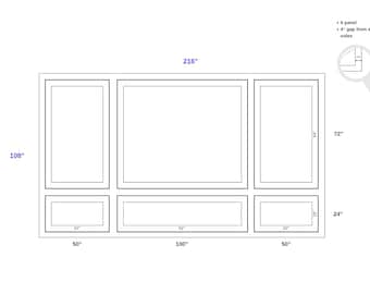 This project was prepared in special dimensions for your wall.