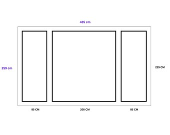 This project was prepared in special dimensions for your wall.