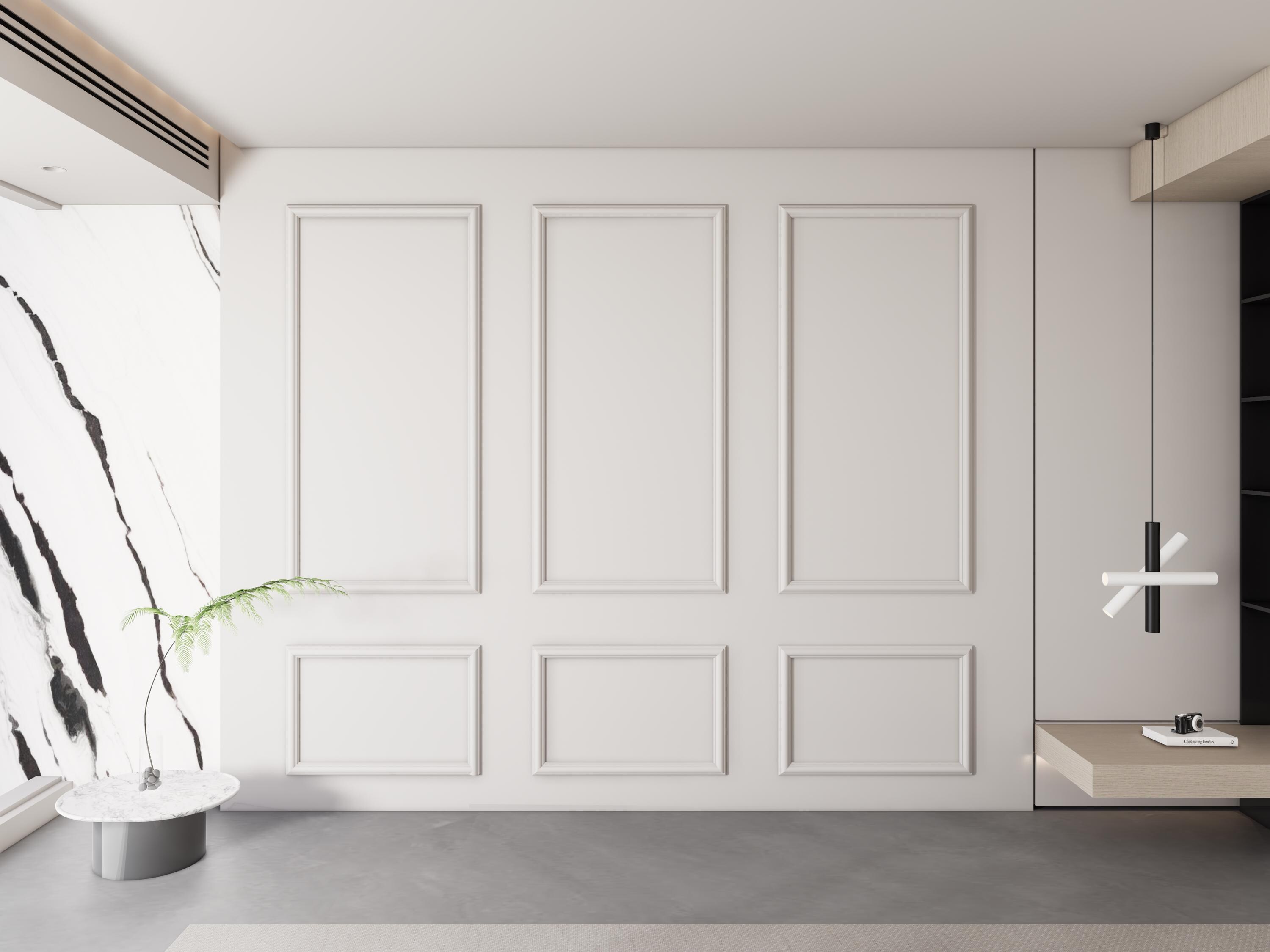 Wall Molding Package Ready to Assemble, Primed Wall Paneling Kit, Pre ...