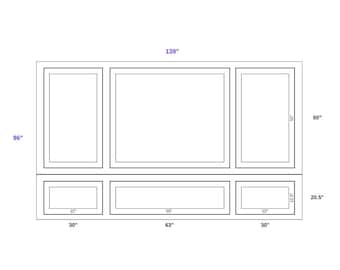 This project was prepared in special dimensions for your wall.