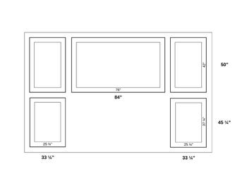 This project was prepared in special dimensions for your wall.