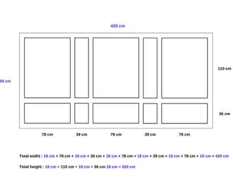 This project was prepared in special dimensions for your wall.