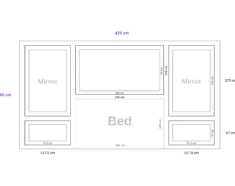 This project was prepared in special dimensions for your wall.