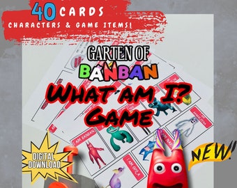 Garten of Banban "Was bin ich?" Spiel, 40 Karten (Digital Download)