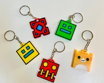 Geometry Dash Keychain, Geometry Dash Backpack Decoration