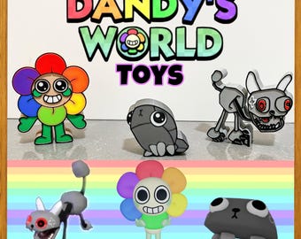 Dandy’s World toys, 3D printed toys, Cake Toppers, Party Favor, BlushCrunch Studios, Christmas Present, Birthday Present, Gamer