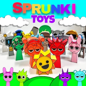 Sprunki toys, 3D printed toys, Cake Toppers, Party Favor, Incredibox, Christmas Present, Birthday Present, Gamer